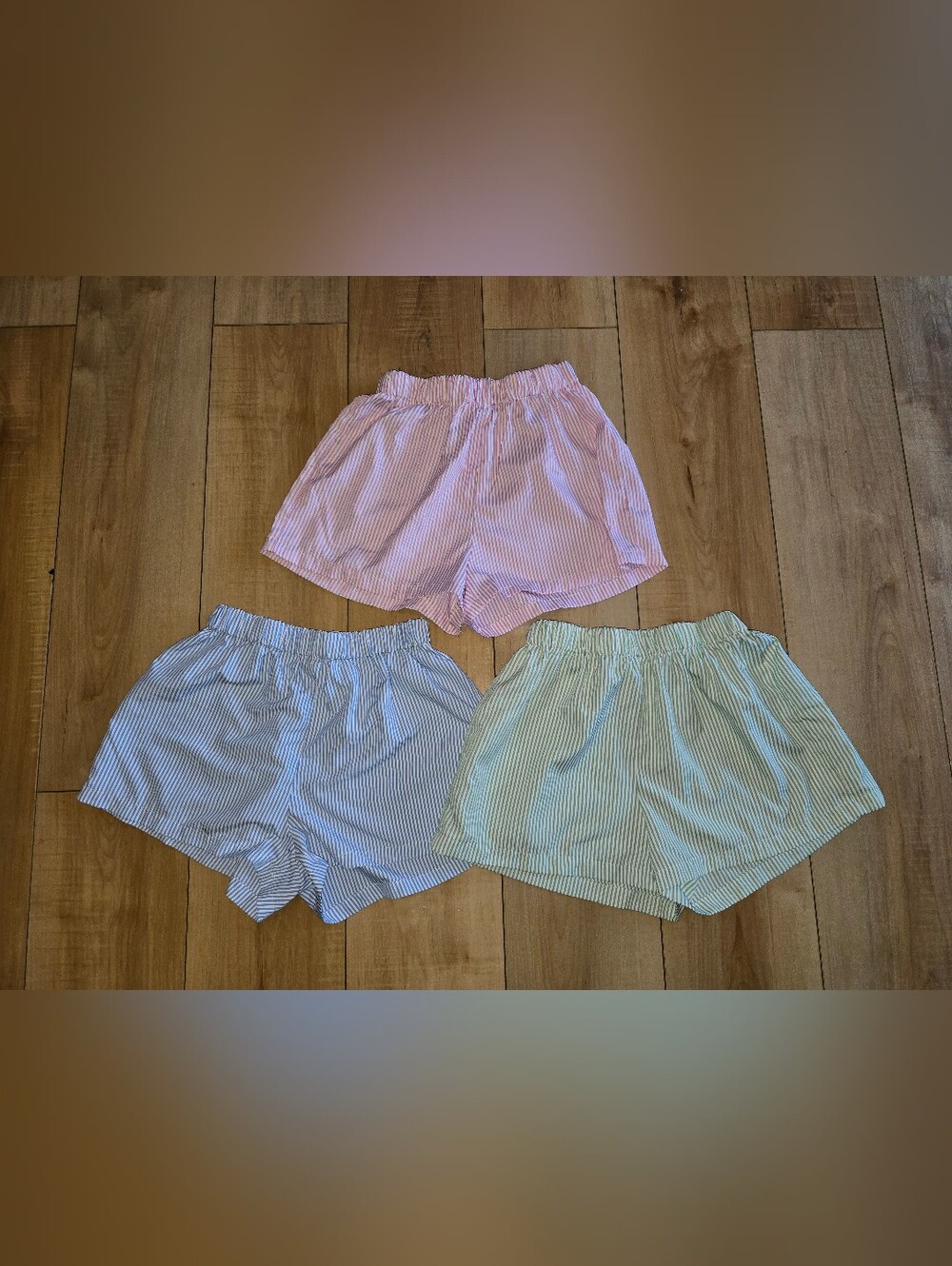 SHEIN Lounge Striped Shorts Bundle Of 3 Pairs Sz XS